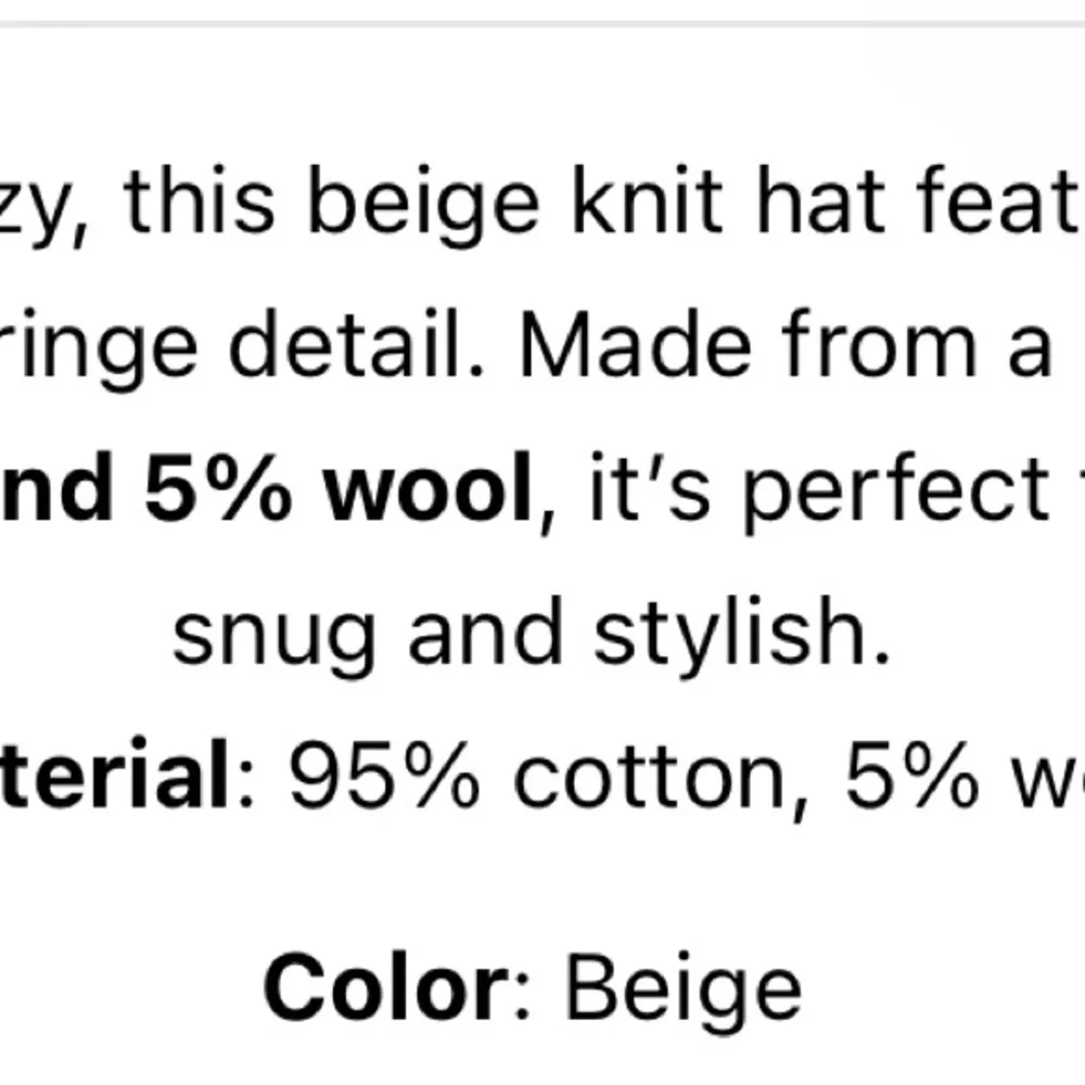Stella McCartney Kids Beige Knit Hat Unisex. Cute ears.